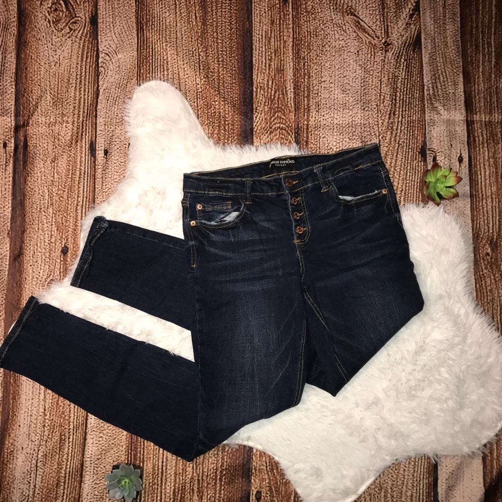 NWOT dark wash skinny jeans 